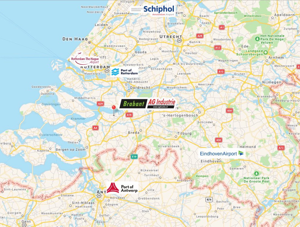 Kaart NL Brabant AG Industrie